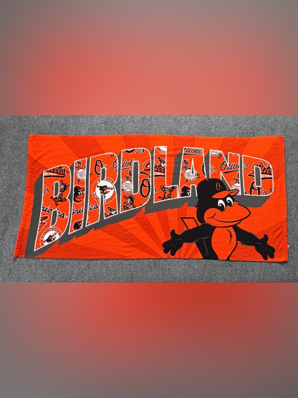 Baltimore Orioles MLB Rally Towel- Mascot Design